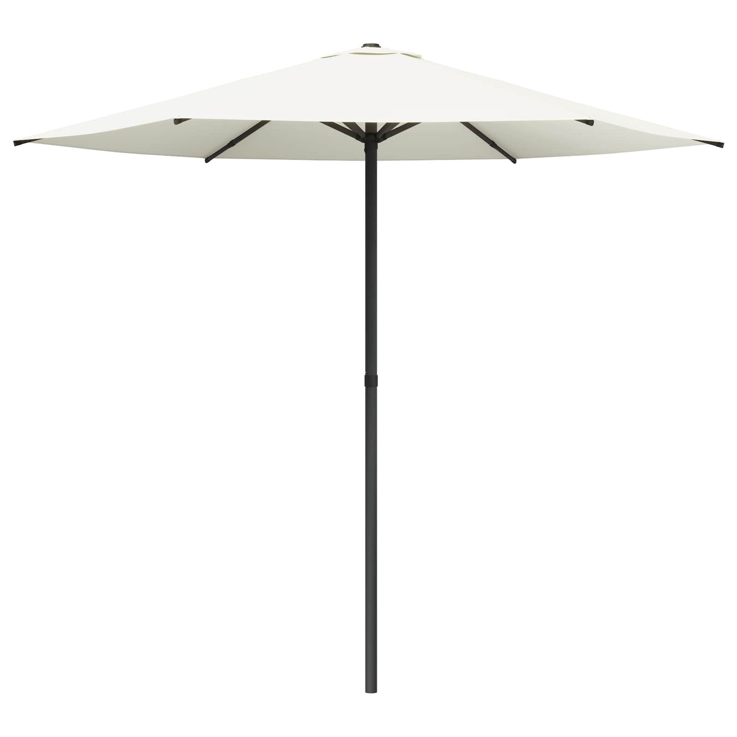 Garden Parasol 230 x 230 cm Polyester Rectangular Cream