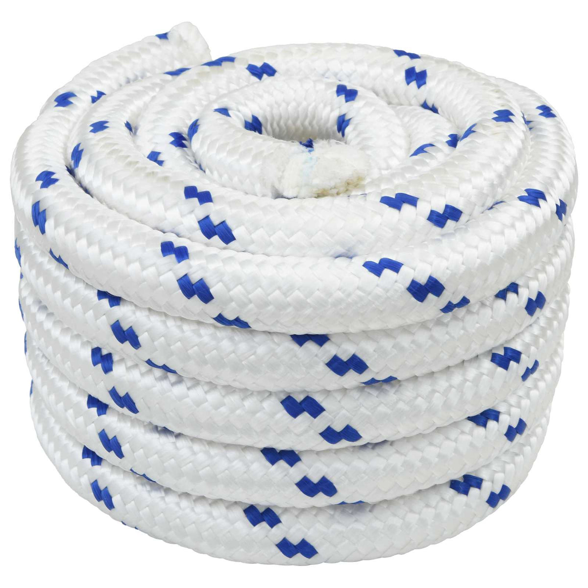 Boat Rope 50 mm 10 m White and Blue polypropylene