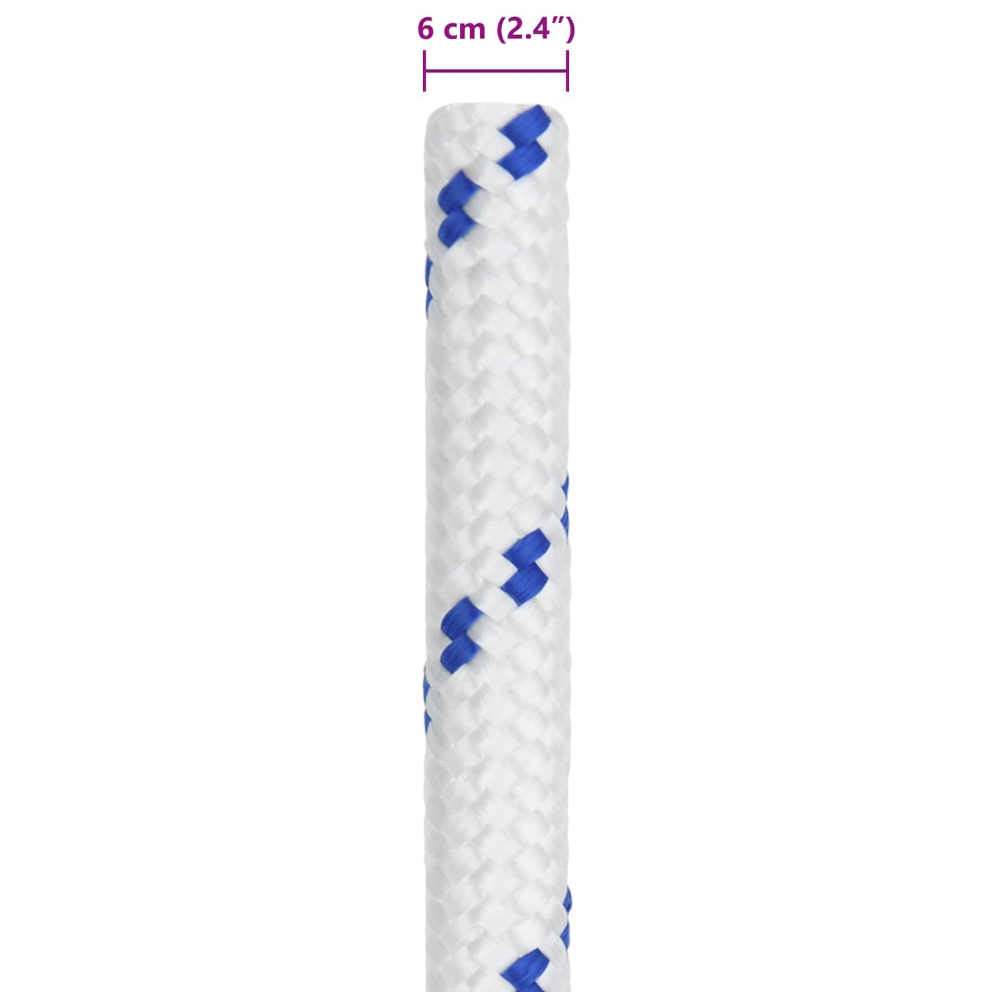 Boat Rope 6 mm 5 m White and Blue