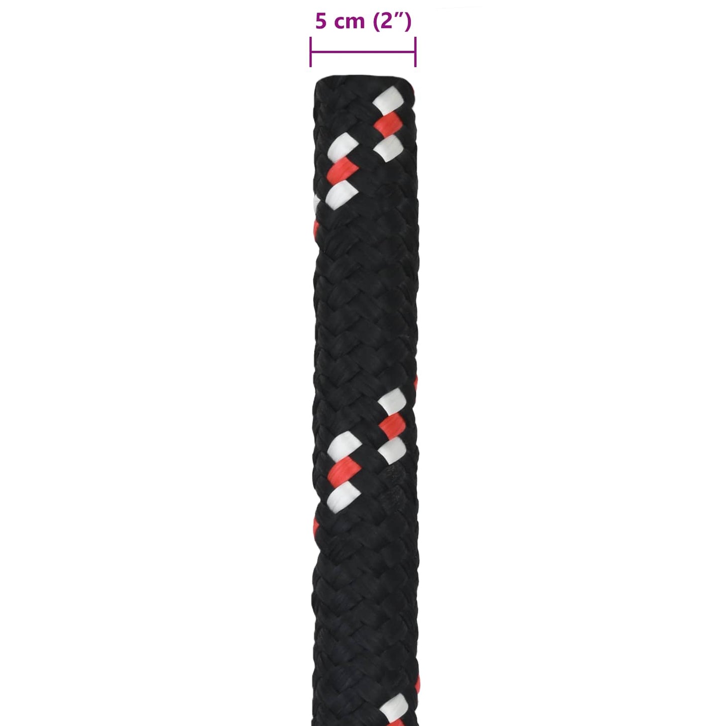 Boat Rope 5 mm 5 m Black and Red