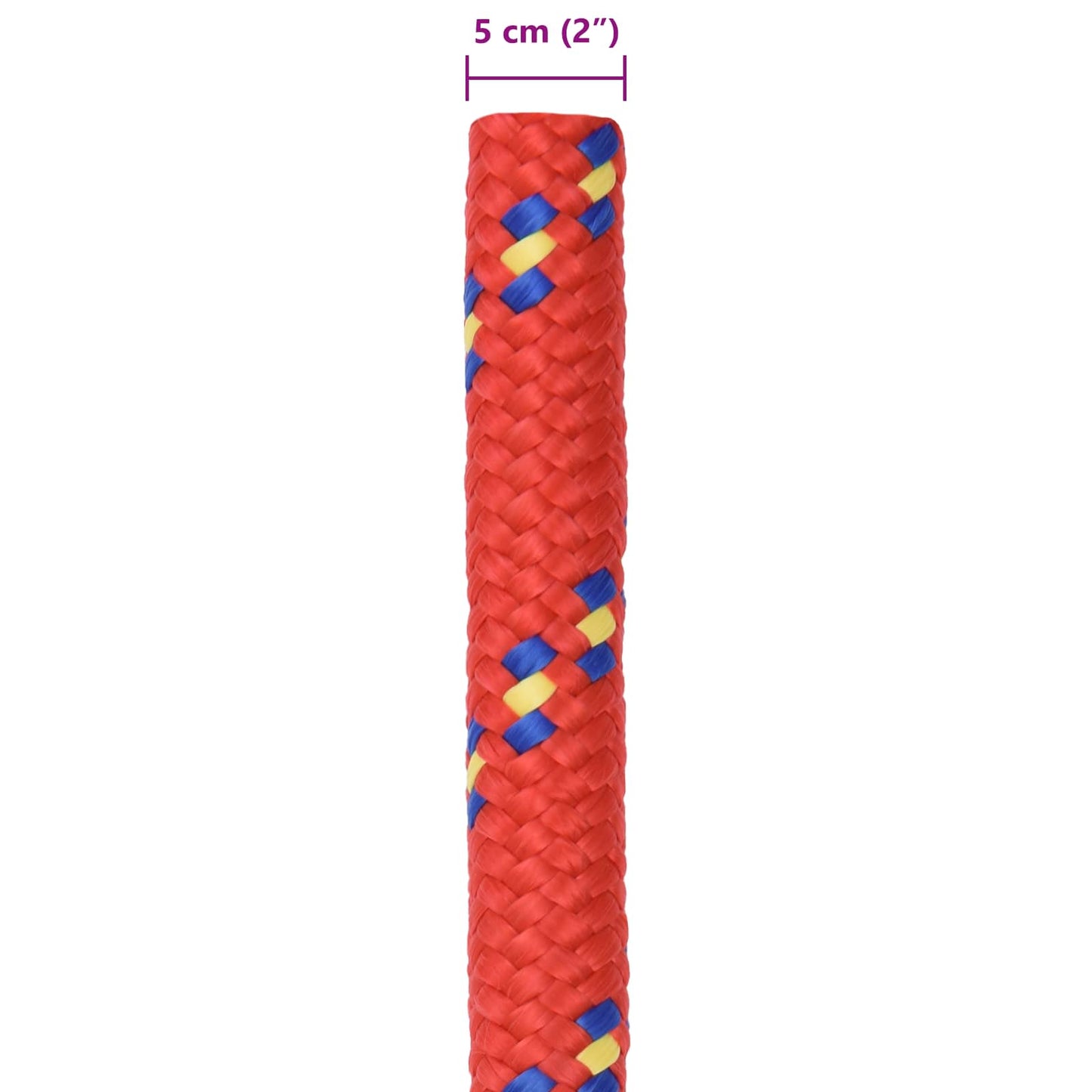Boat Rope 5 mm 5 m Red