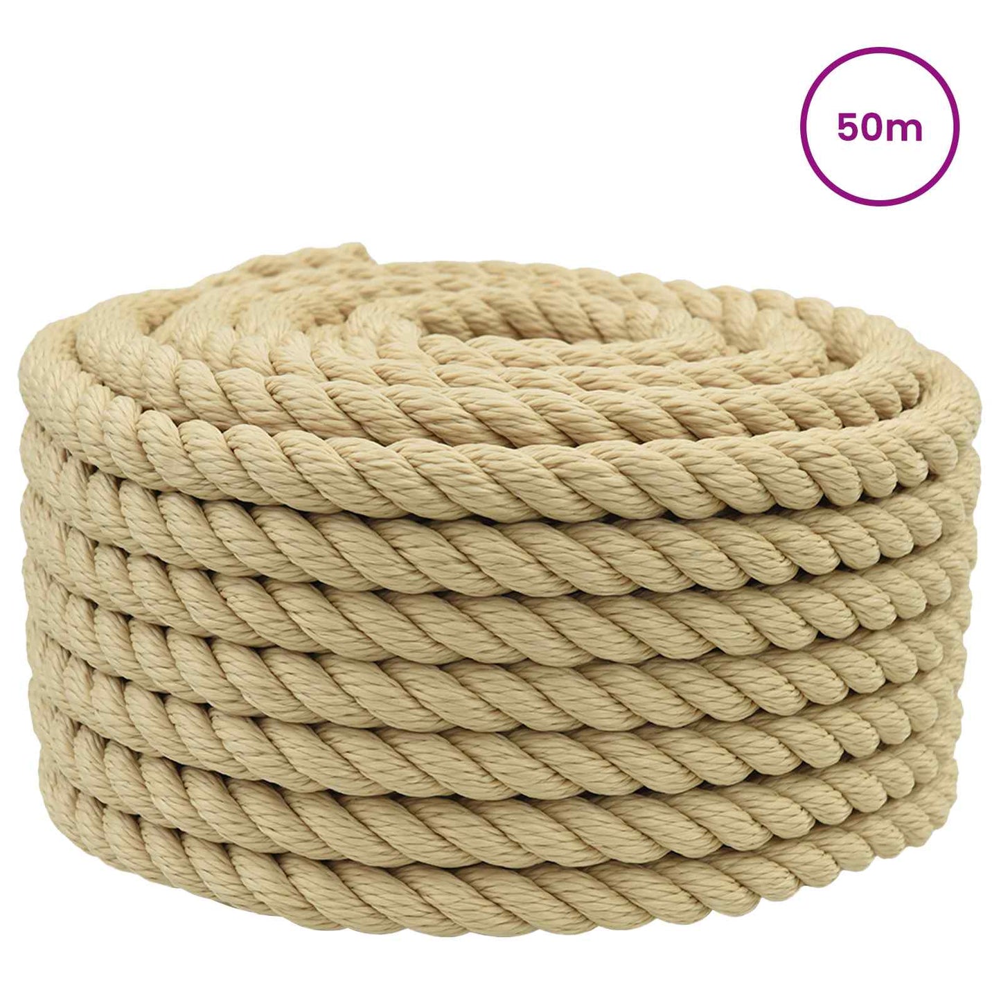 Boat Rope 2 mm 50 m Natural