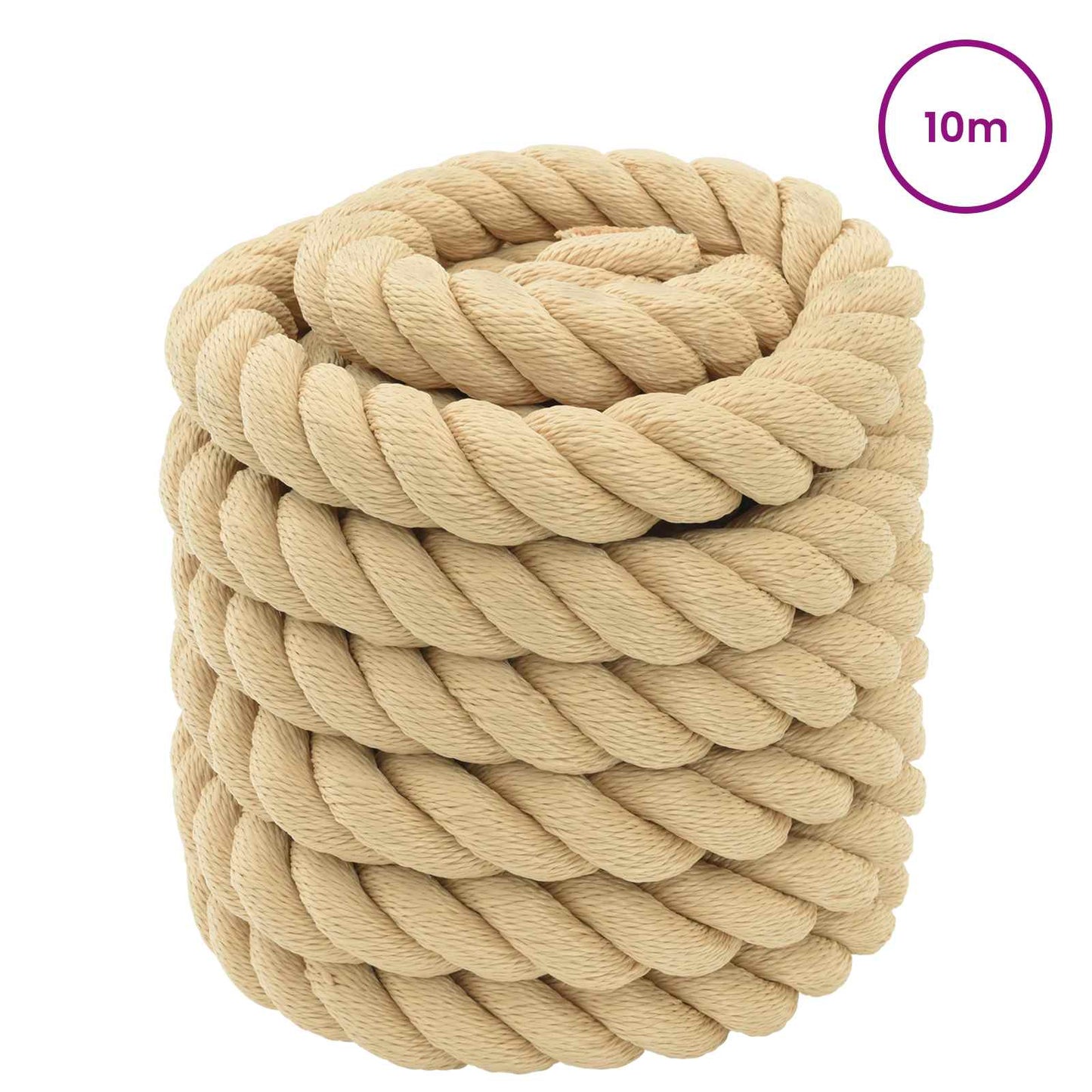 Boat Rope 4 mm 10 m Natural