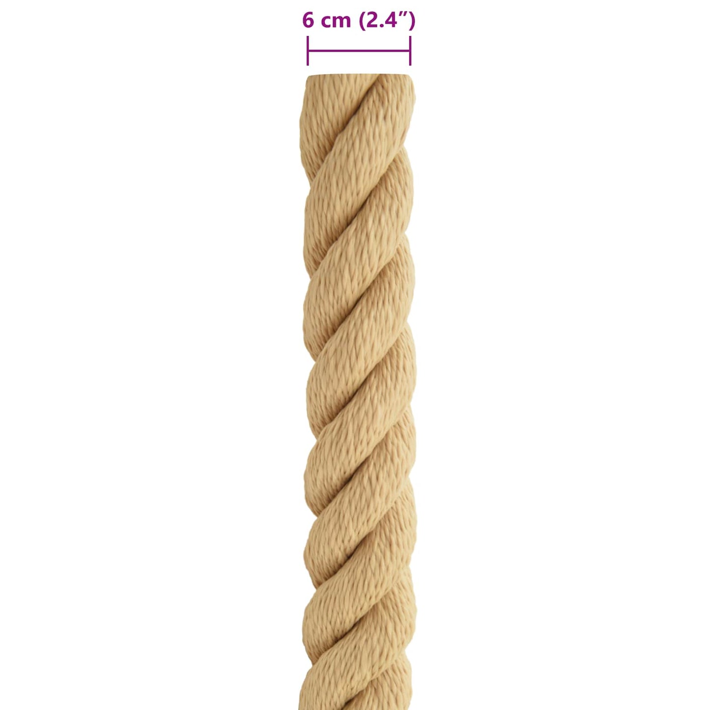 Boat Rope 6 mm 5 m Natural