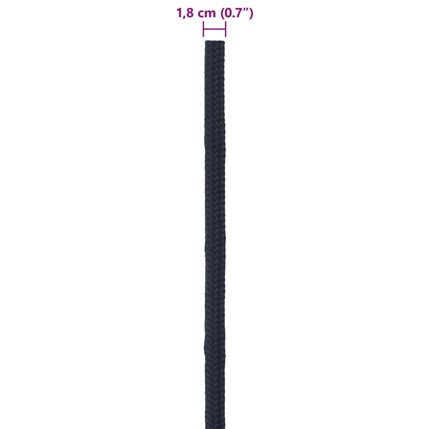 Boat Rope 1.8 mm 50 m Royal Blue Polyester