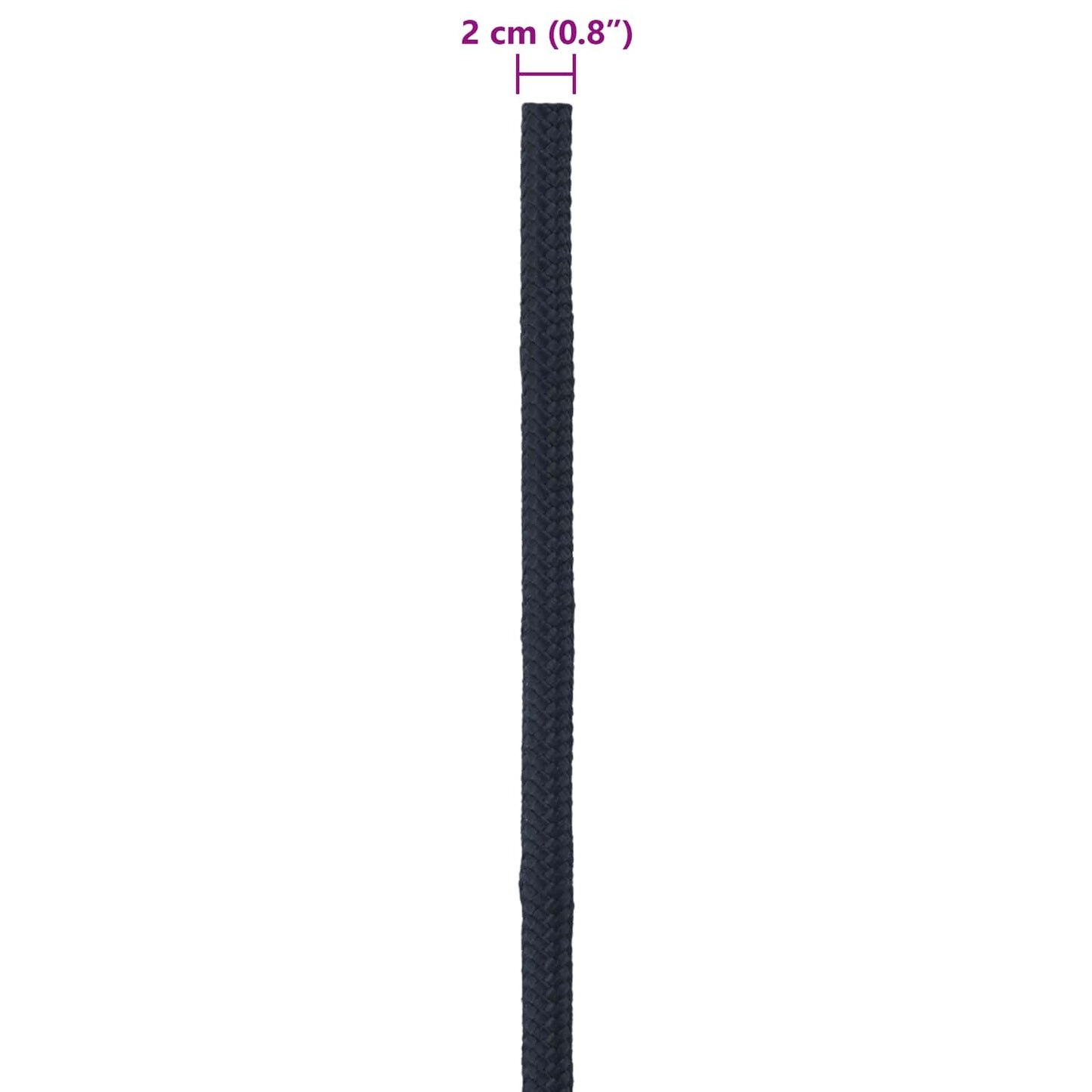 Boat Rope 2 mm 50 m Royal Blue Polyester