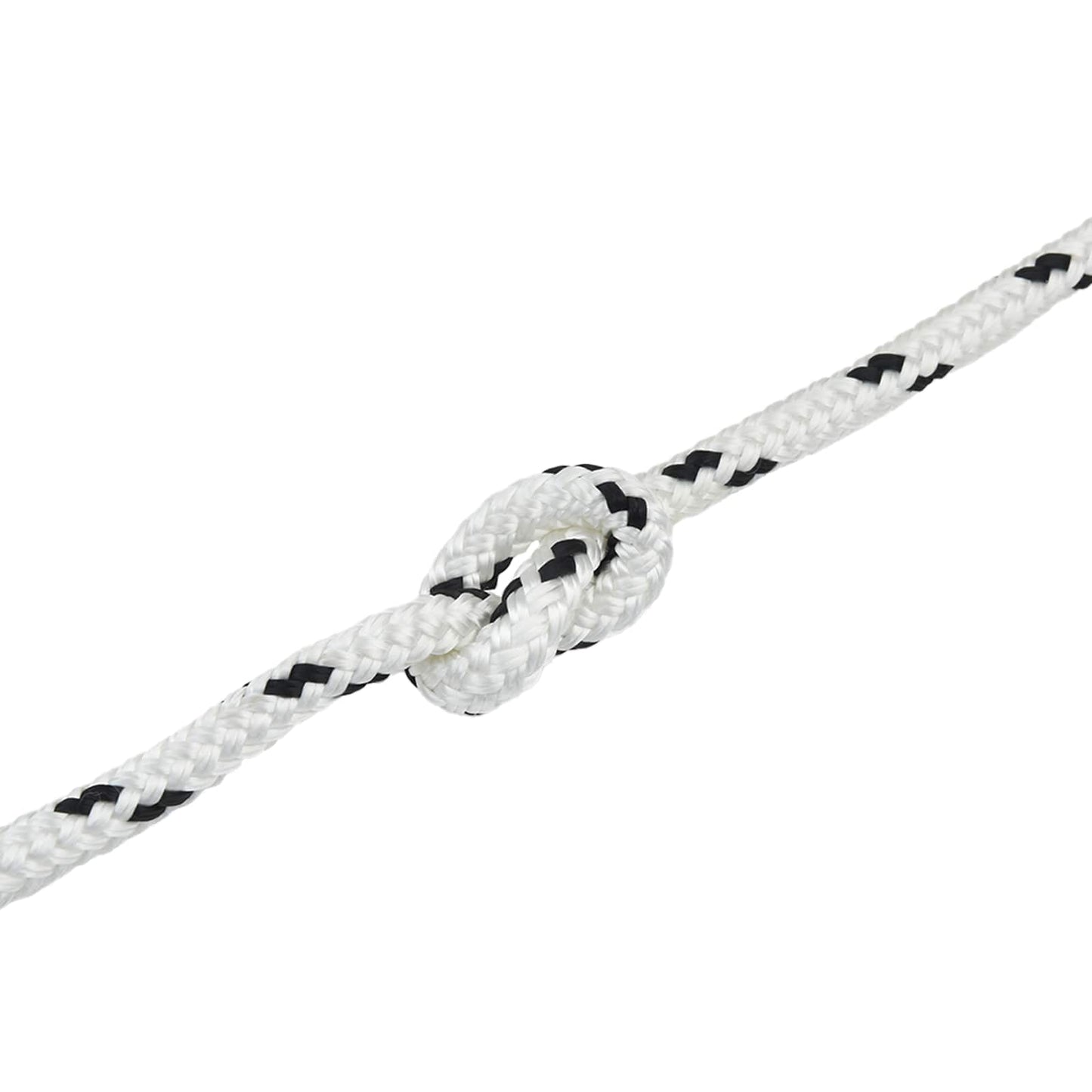 Boat Rope 14 mm 6 m White and Black Polyester