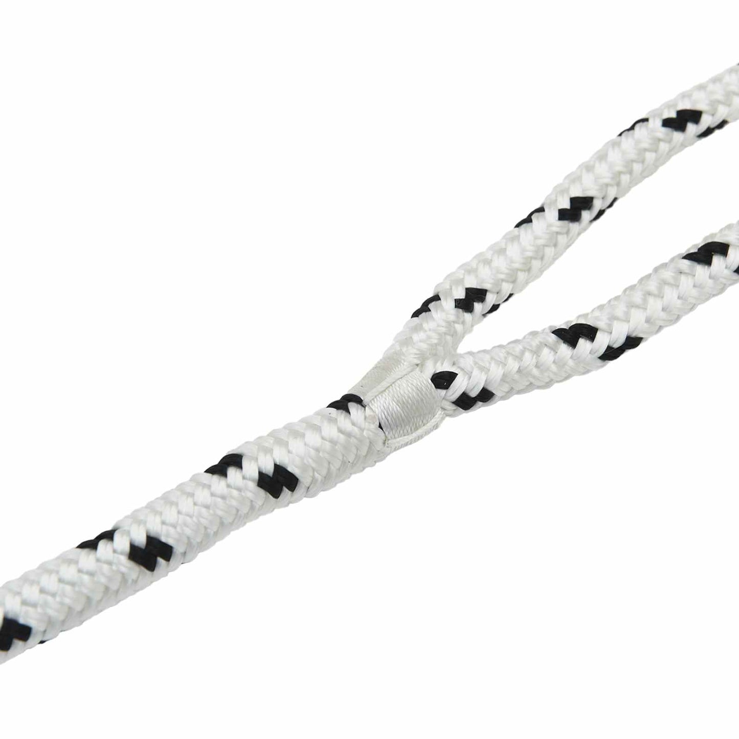 Boat Rope 14 mm 15 m White and Black Polyester