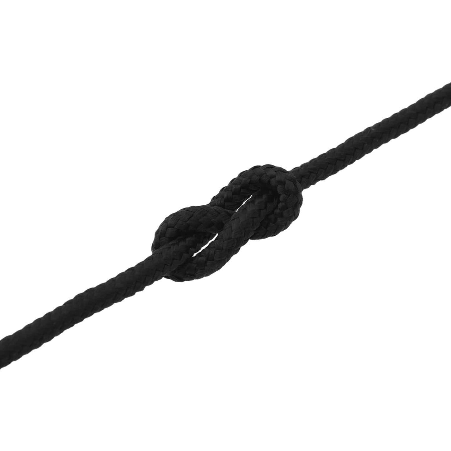Boat Rope 10 mm 9 m Black Polyester