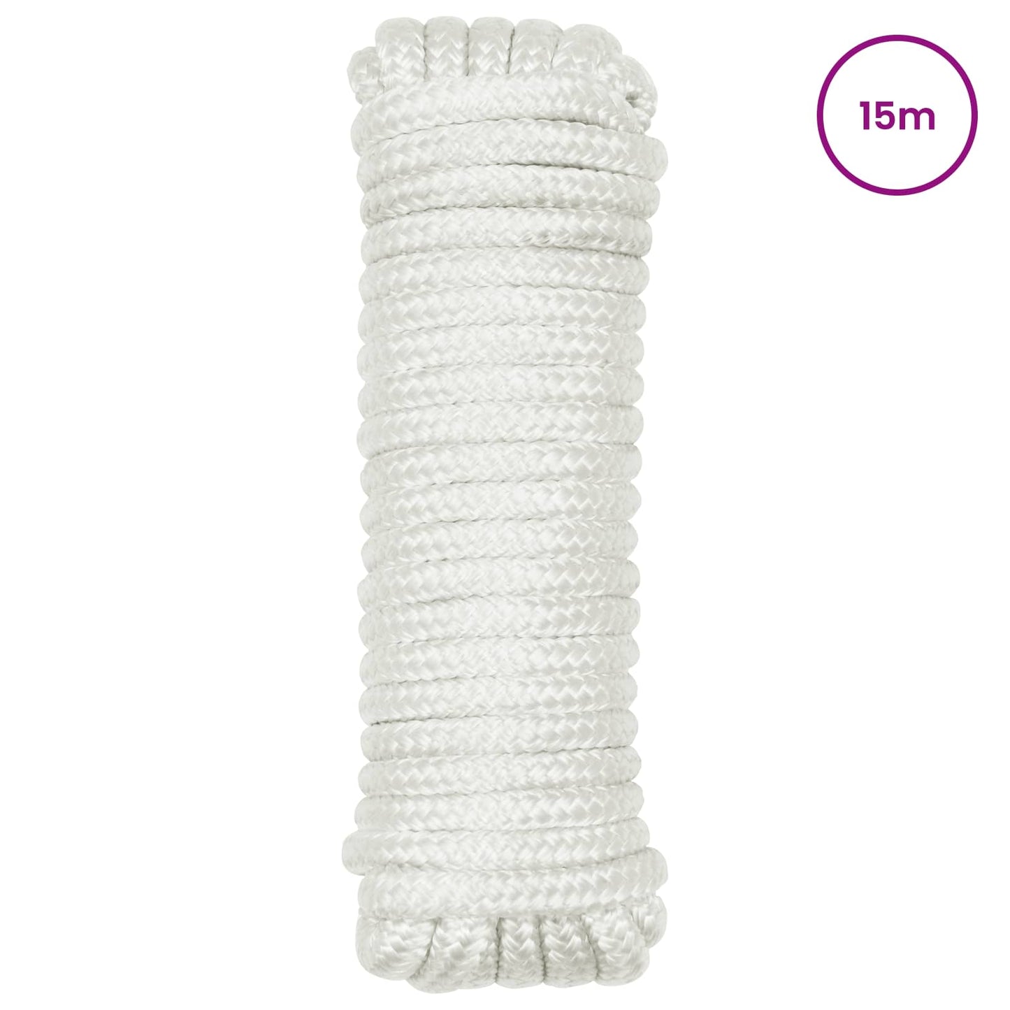 Boat Rope 2 mm 15 m White Polyester