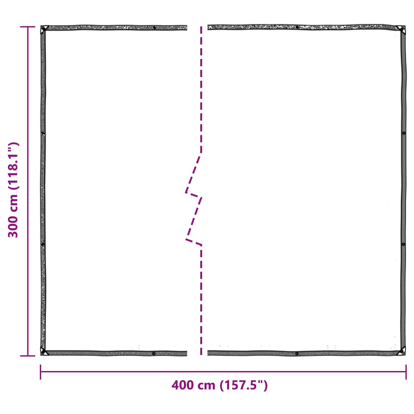 Plant Cover Transparent 3 x 4 m PE