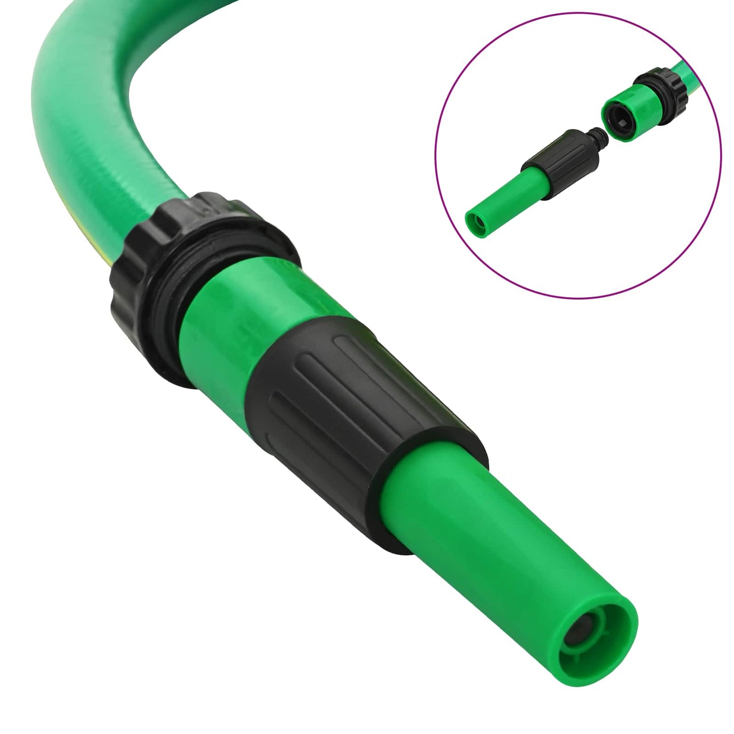Garden Hose 5-Ply Green and Yellow 12 mm PVC