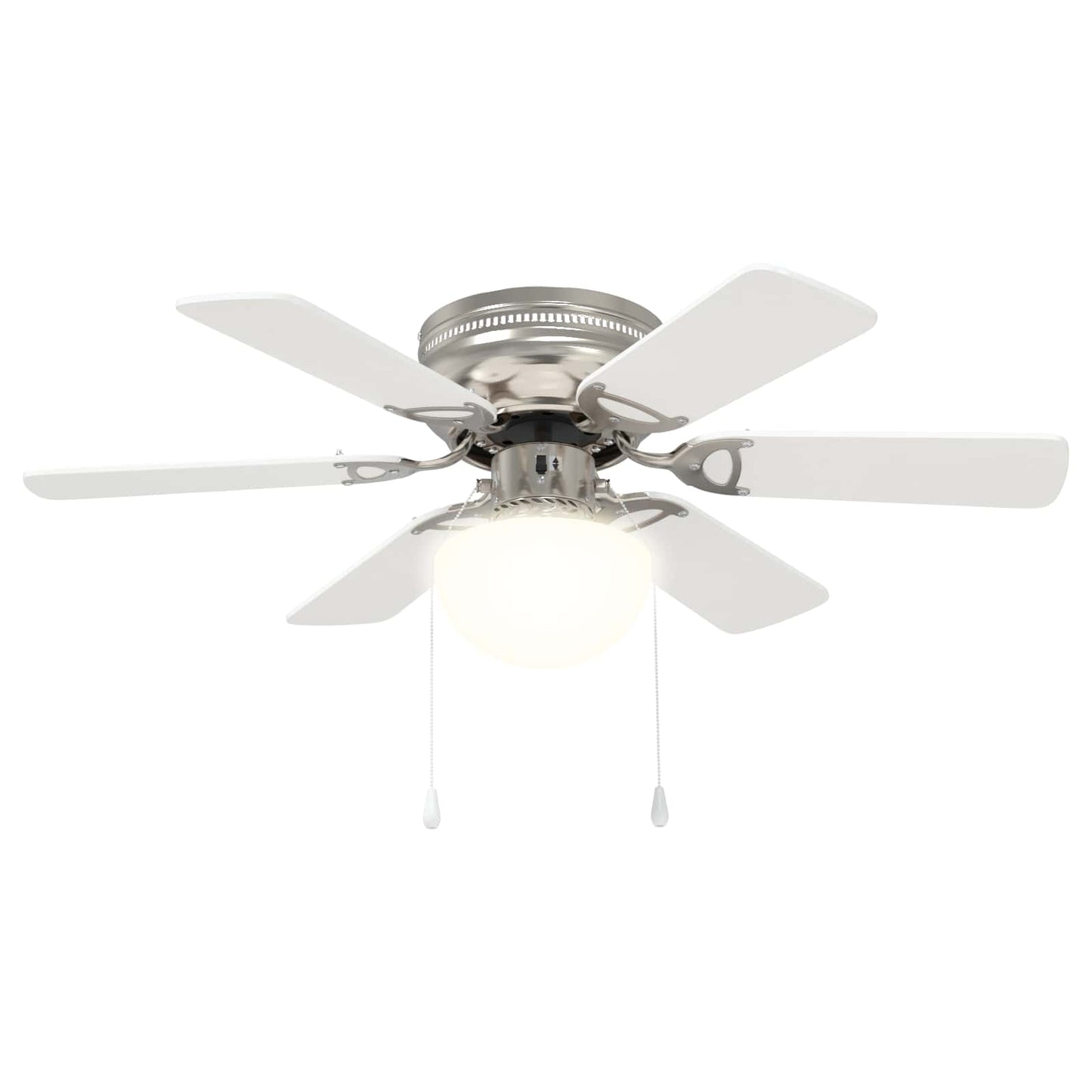 Ceiling Fan with Light Ø 82 cm White