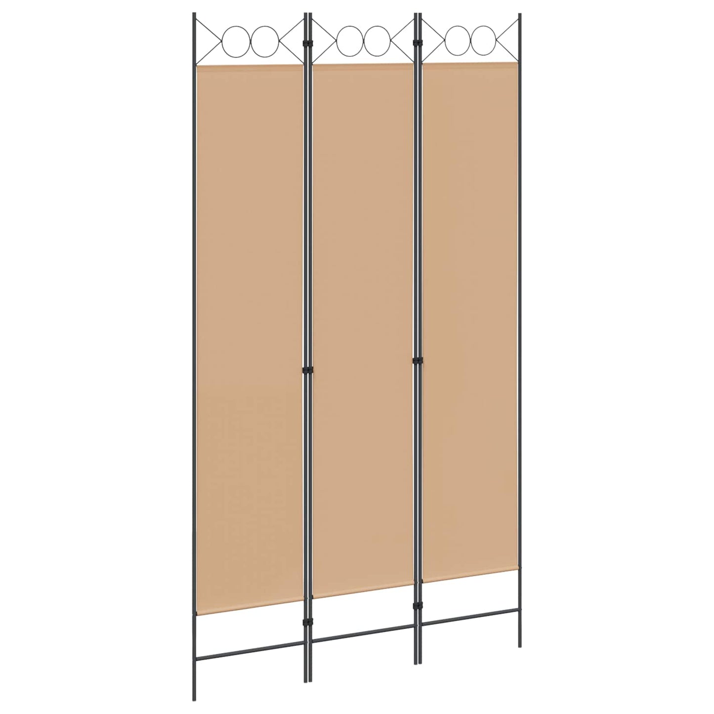 Room Divider Beige 120 x 220 cm Fabric