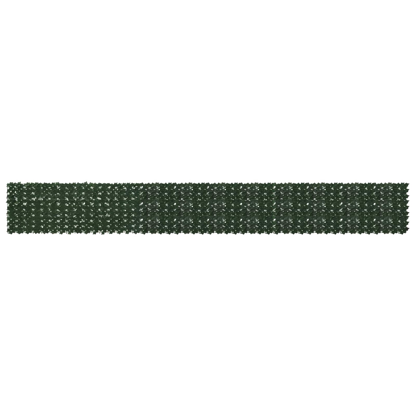 Balcony Screen with Leaves Dark Green 600 x 75 cm