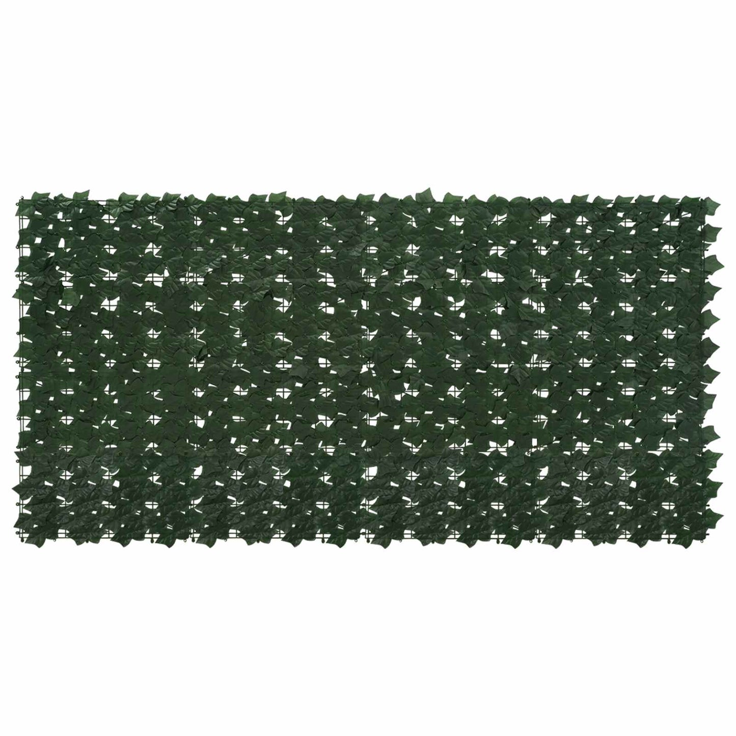 Balcony Screen with Leaves Dark Green 200 x 100 cm