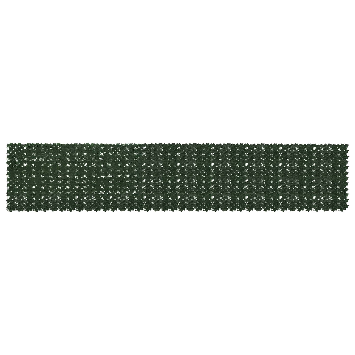 Balcony Screen with Leaves Dark Green 500 x 100 cm