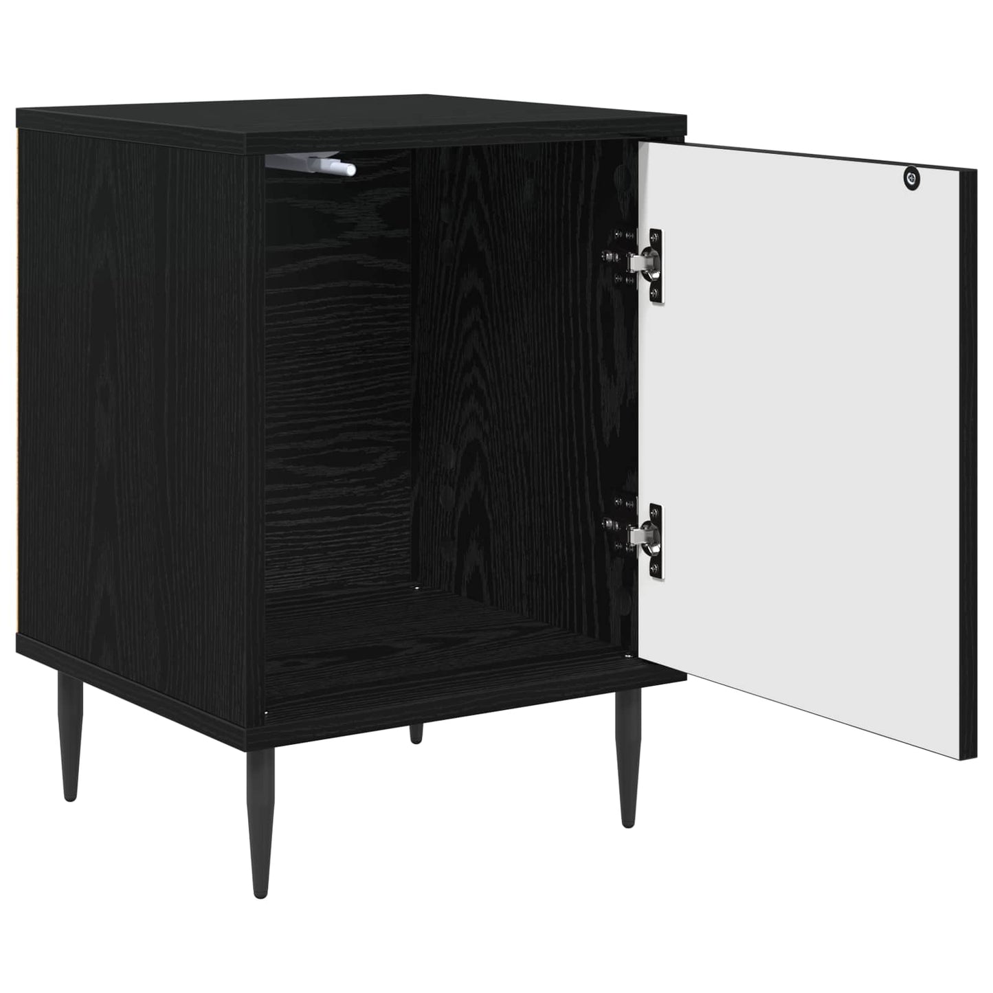 Bedside Cabinet ELBURG 2 pcs Black Oak 36 x 33 x 51 cm