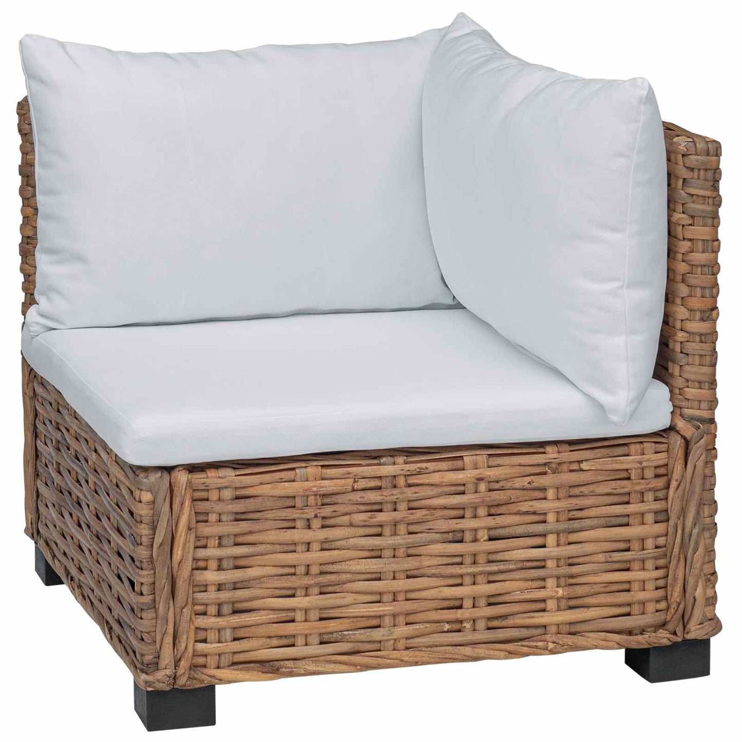 Corner Sofa with Cushions GENDT Natural Rattan Natural
