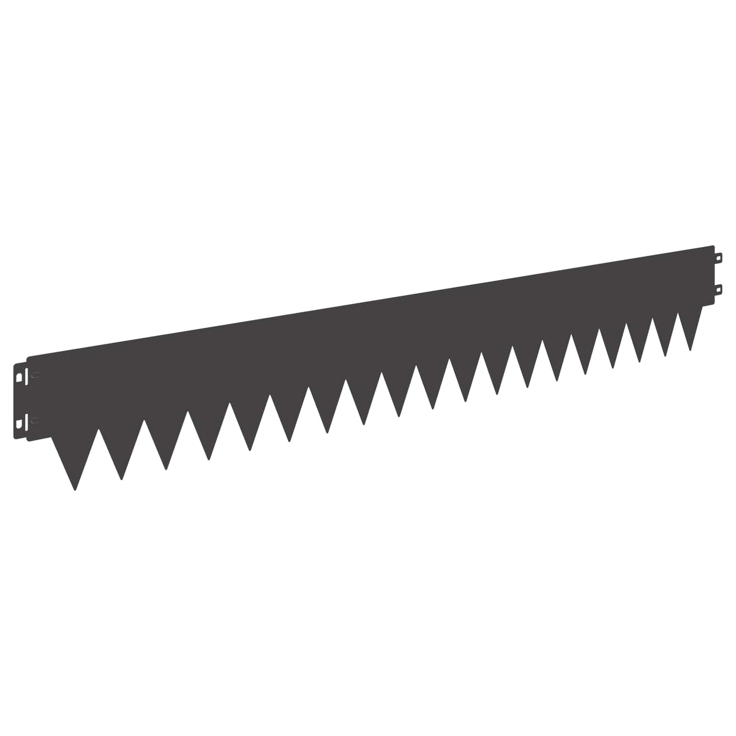 Lawn Edging 30 pcs 103 x 15 cm Steel Black