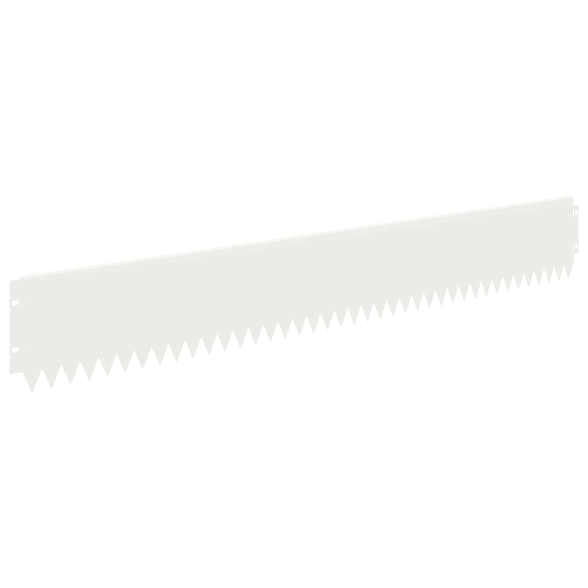 Lawn Edging 10 pcs 103 x 15 cm Steel White