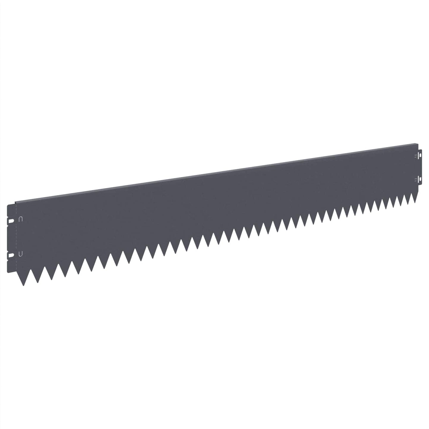 Lawn Edging 10 pcs 103 x 15 cm Steel Anthracite