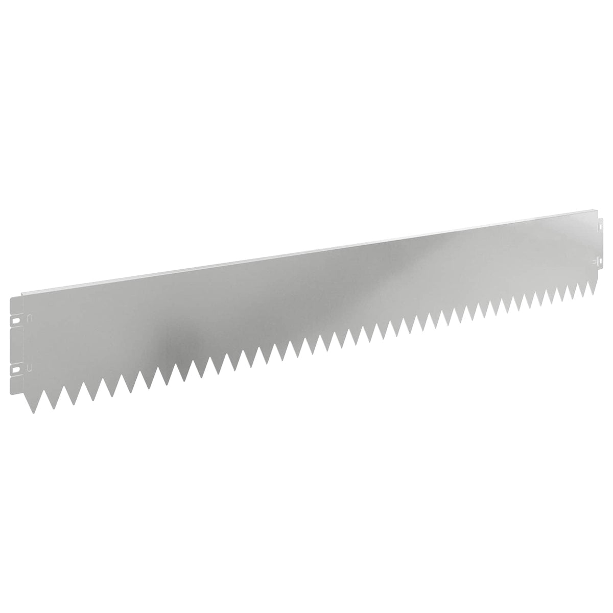 Lawn Edging 10 pcs 103 x 15 cm Galvanised Steel Silver