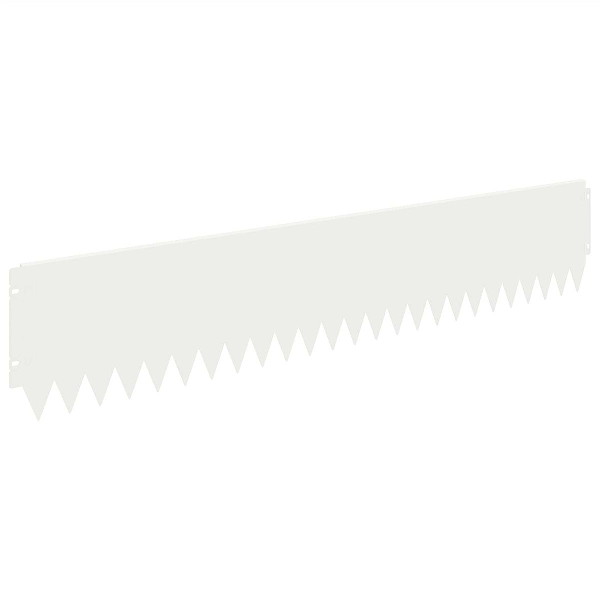 Lawn Edging 10 pcs 103 x 20 cm Steel White