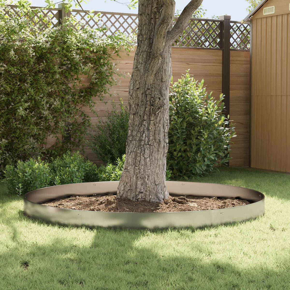 Lawn Edging 10 pcs 103 x 20 cm Stainless Steel Silver