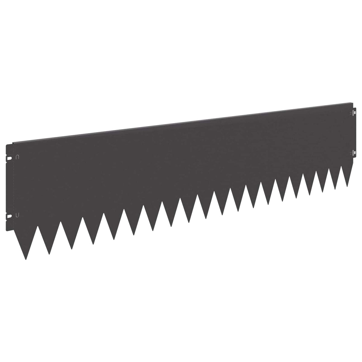 Lawn Edge with Top Bended 20 pcs 103x25cm Steel Black
