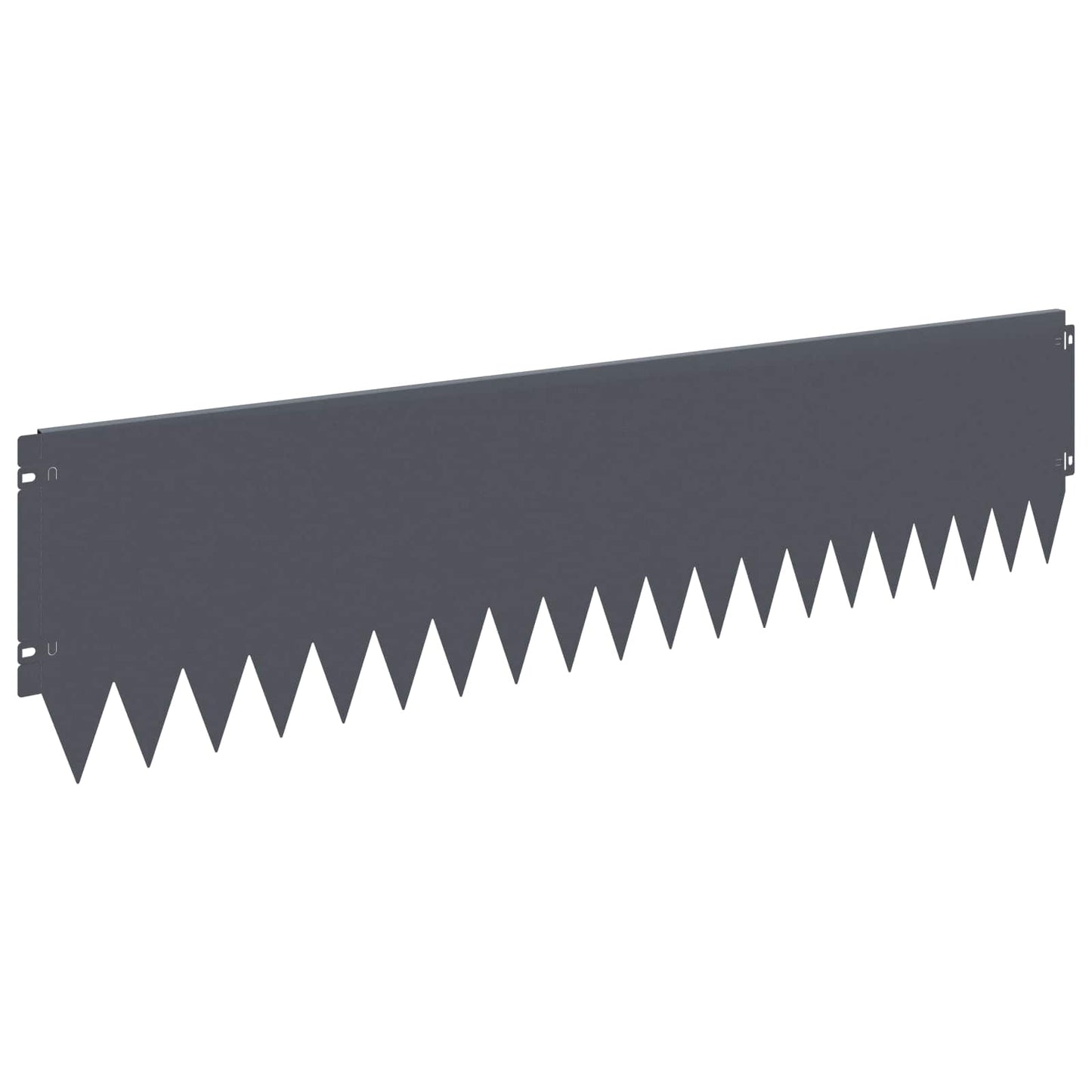 Lawn Edging 10 pcs 103 x 25 cm Steel Anthracite