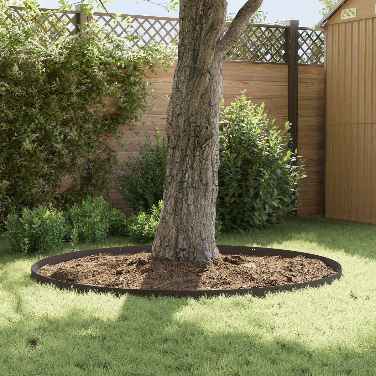 Lawn Edge with Top Fold 20 pcs 103x10cm Steel Black