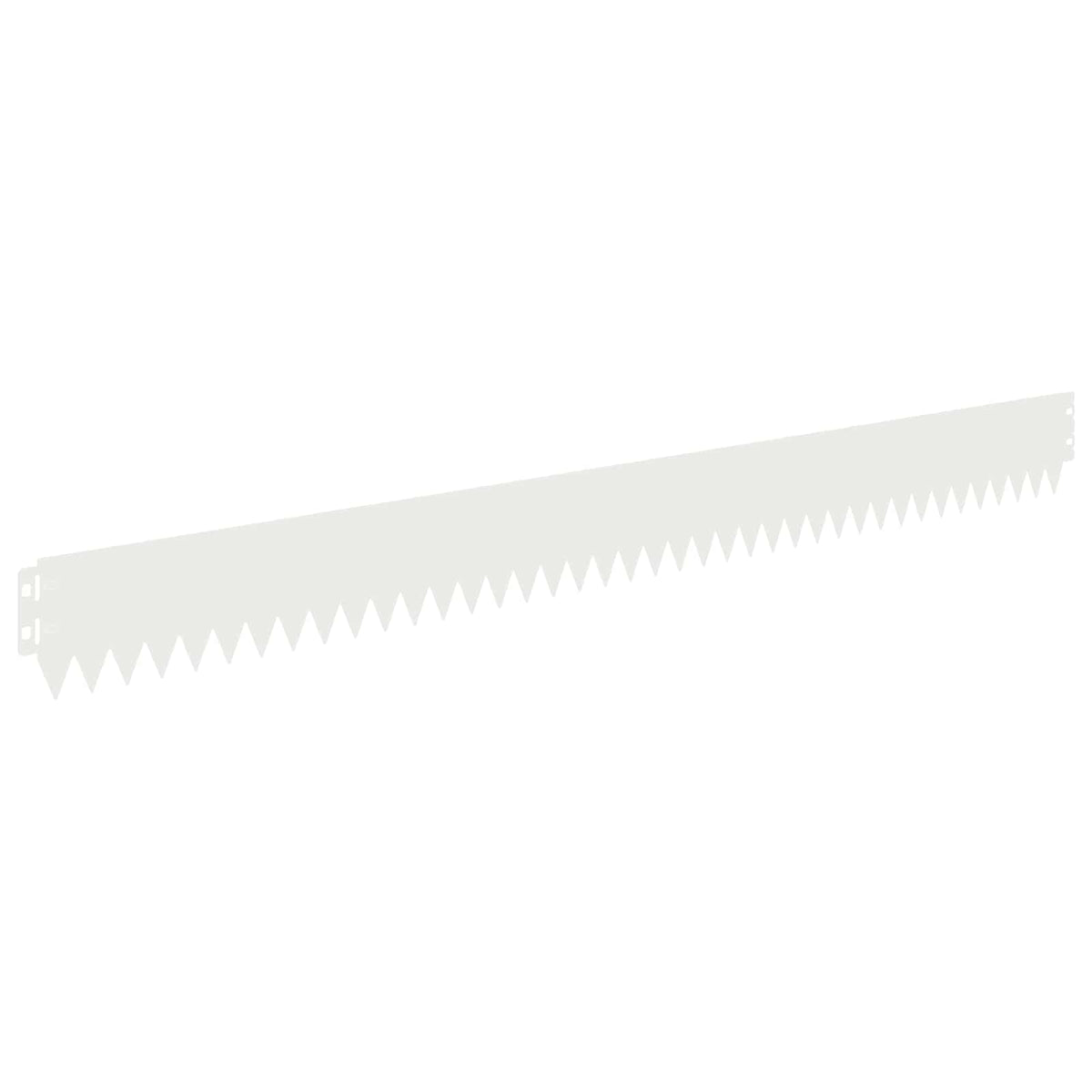 Lawn Edging 20 pcs 103 x 10 cm Steel White