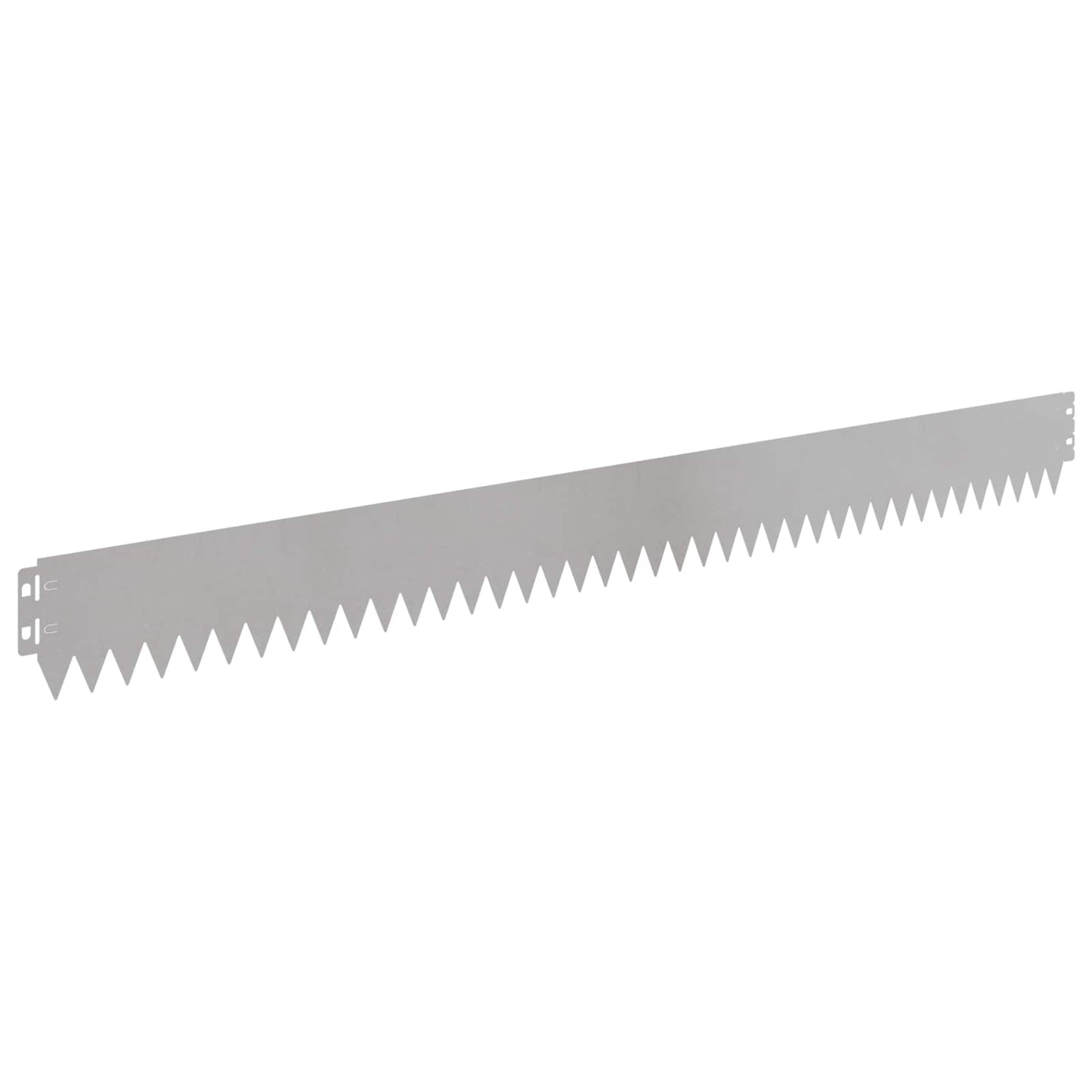 Lawn Edging 50 pcs 103 x 10 cm Steel Silver