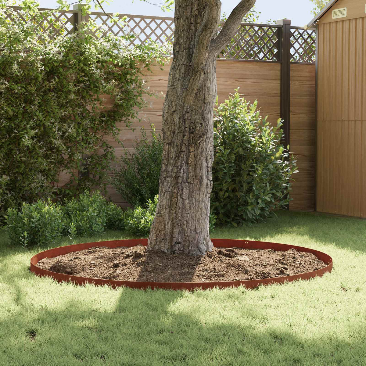 Lawn Edging 30 pcs 103 x 10 cm Weathering Steel Rusty