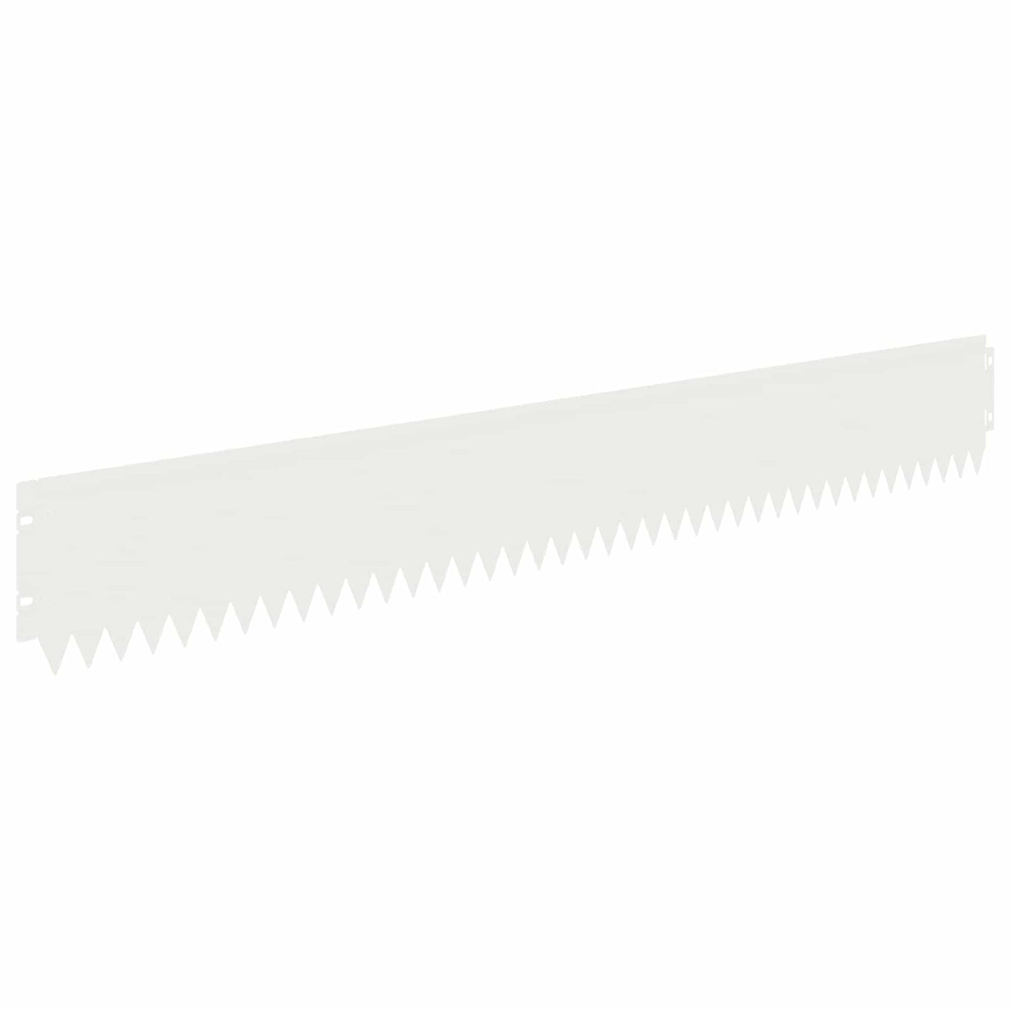 Lawn Edging 30 pcs 103 x 15 cm Steel White