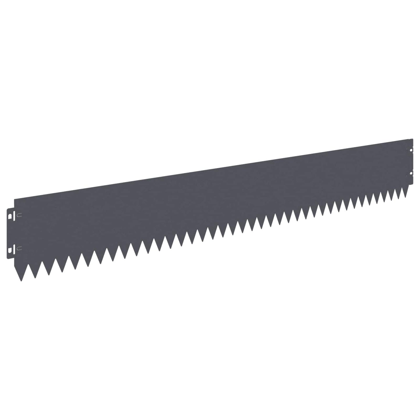 Lawn Edging 10 pcs 103 x 15 cm Steel Anthracite
