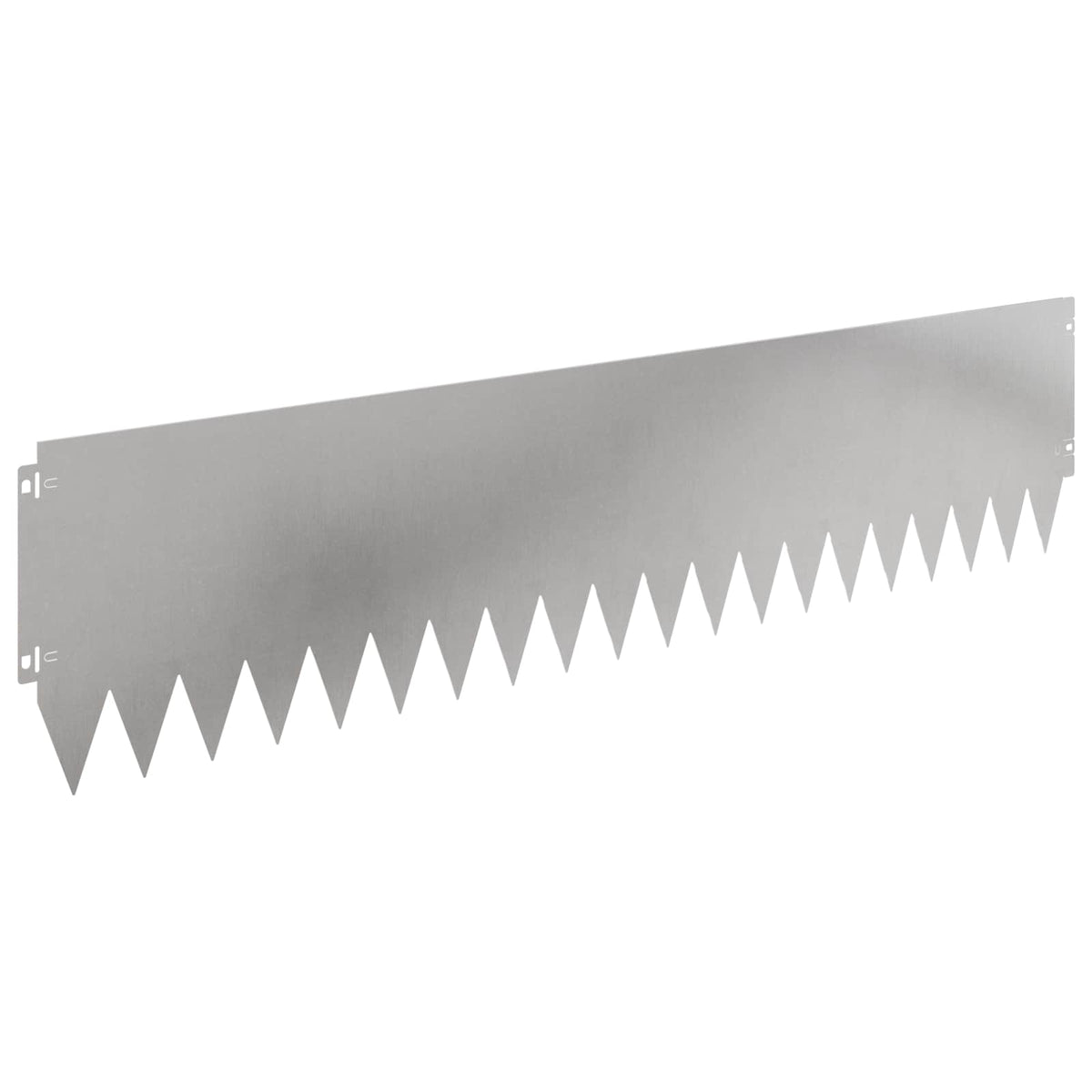 Lawn Edging 10 pcs 103 x 25 cm Stainless Steel Silver