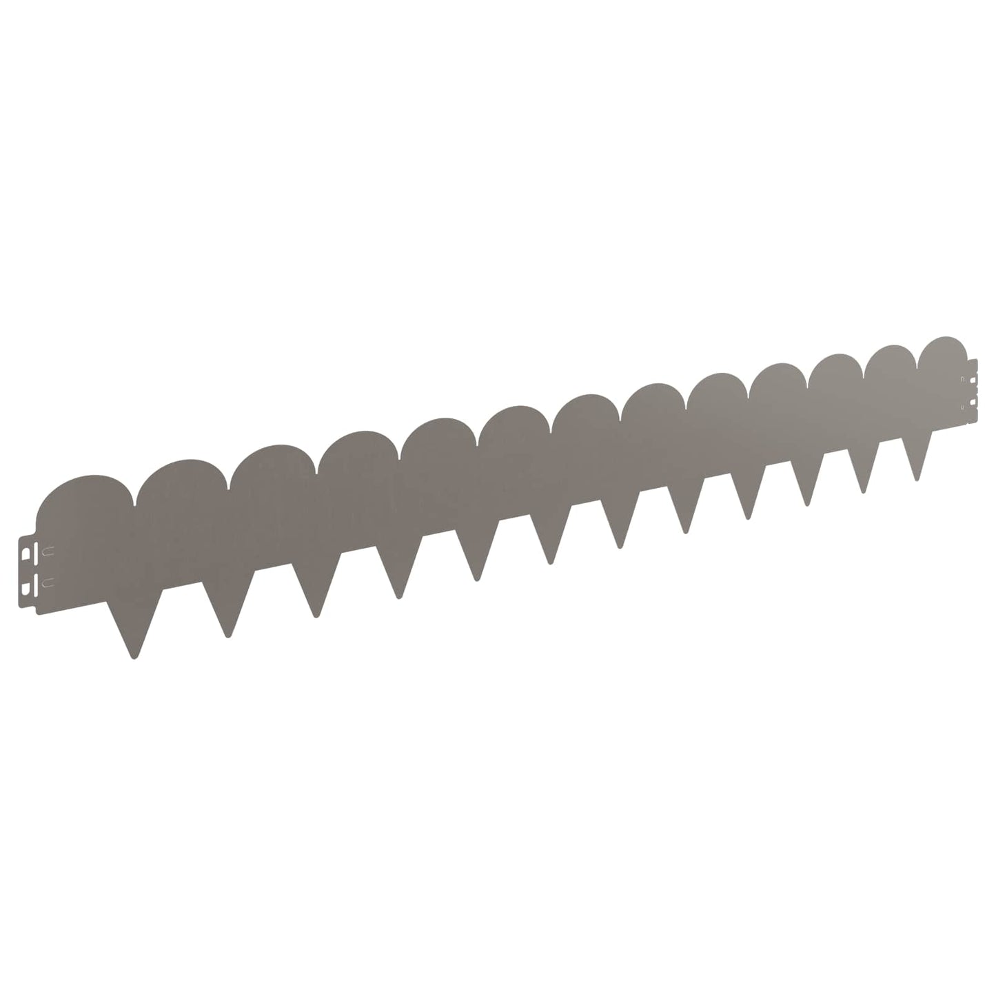 Lawn Edging 50 pcs 103 x 15 cm Steel Rusty