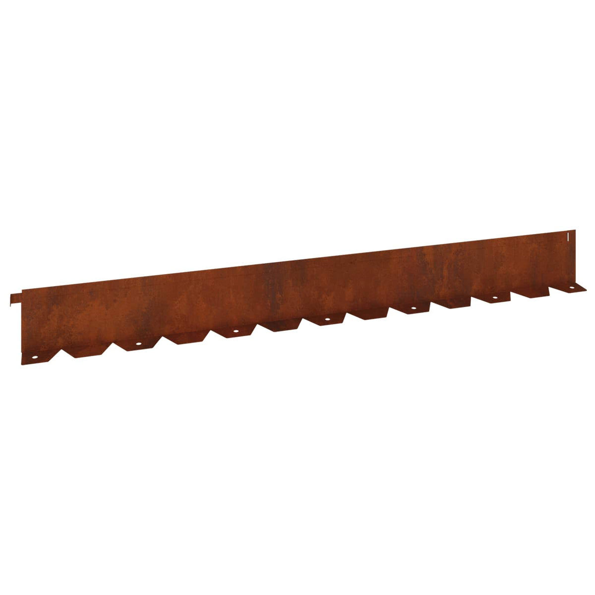 Lawn Edging 10 pcs 102 x 10 x 4 cm Weathering Steel Rusty