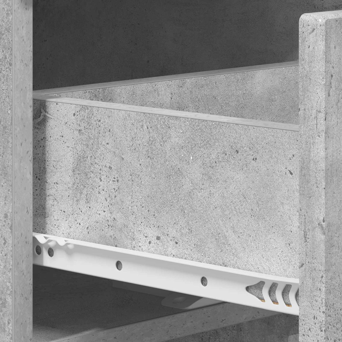 Bedside Cabinet 2 pcs Concrete Grey 33.5 x 34.5 x 60 cm