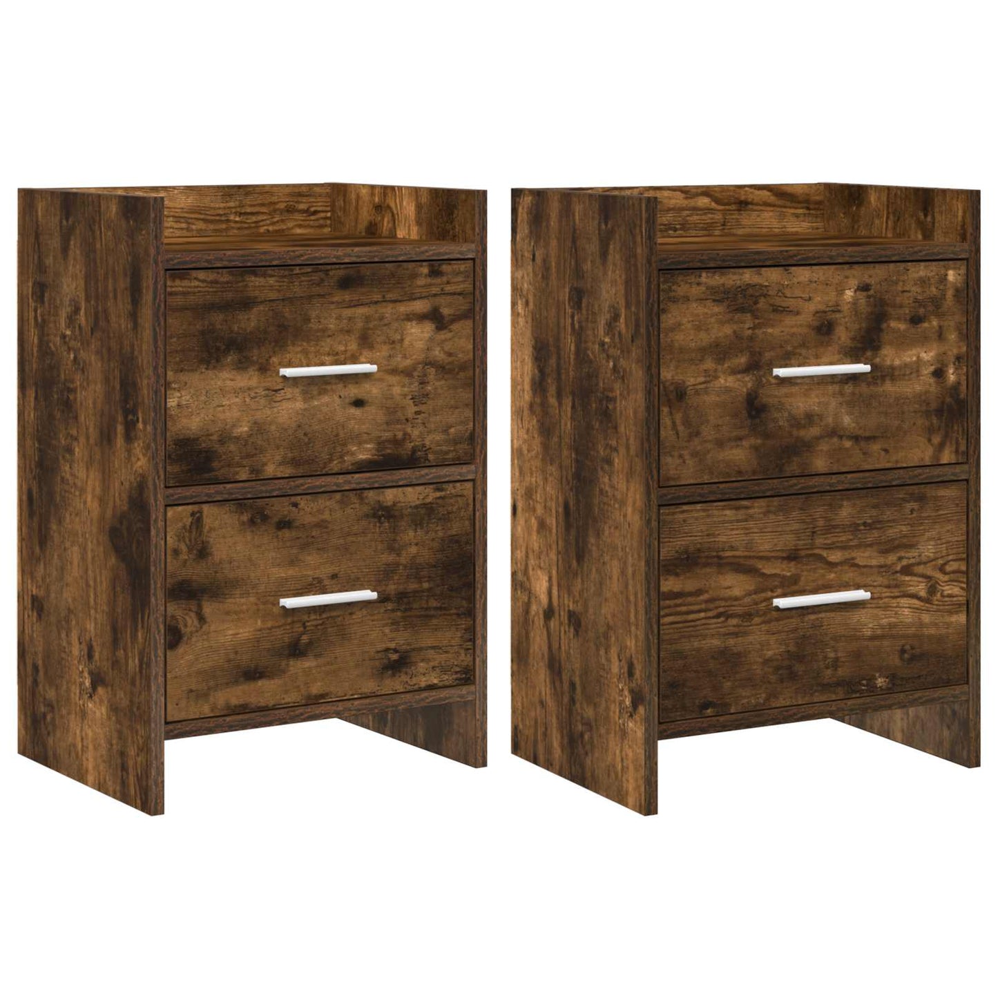 Bedside Tables 2 pcs Smoked Oak 40 x 30 x 60 cm Engineered Wood