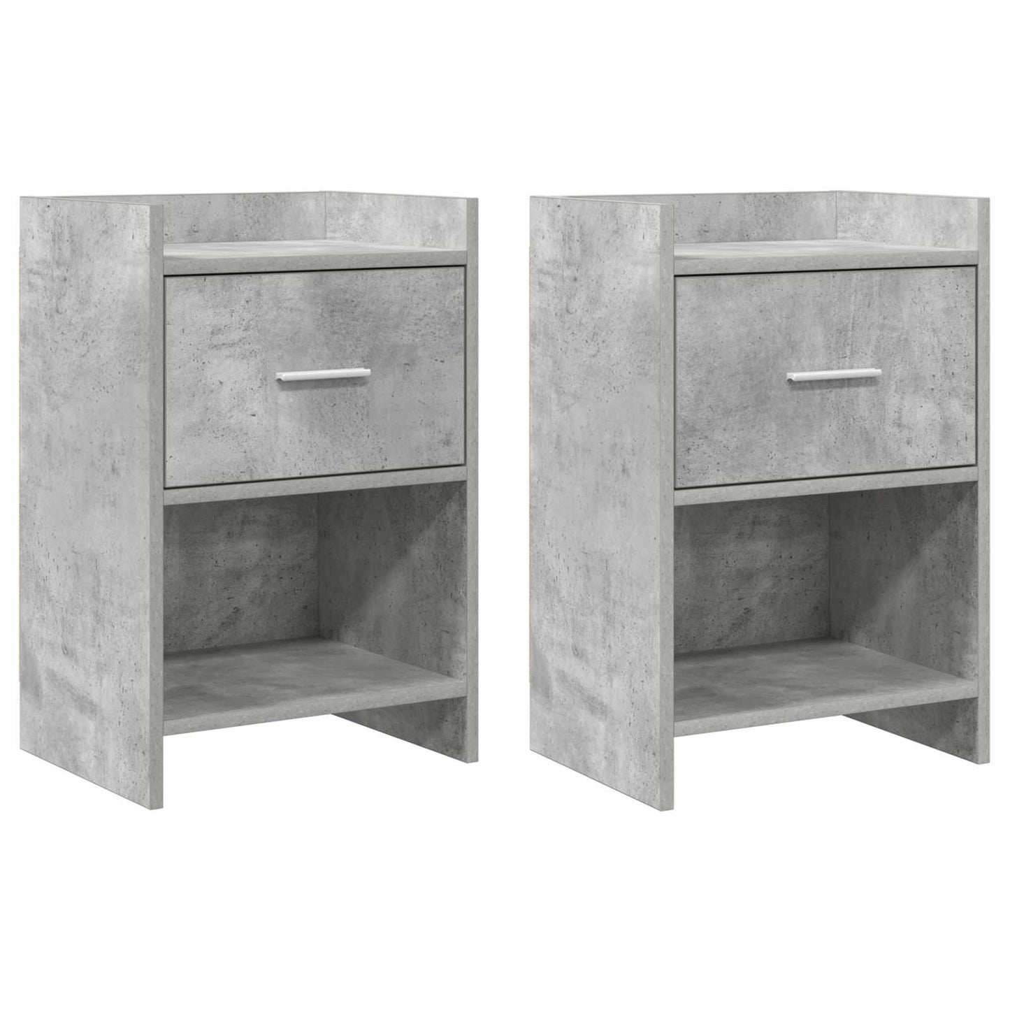 Bedside Tables 2 pcs Concrete Grey 40 x 30 x 60 cm