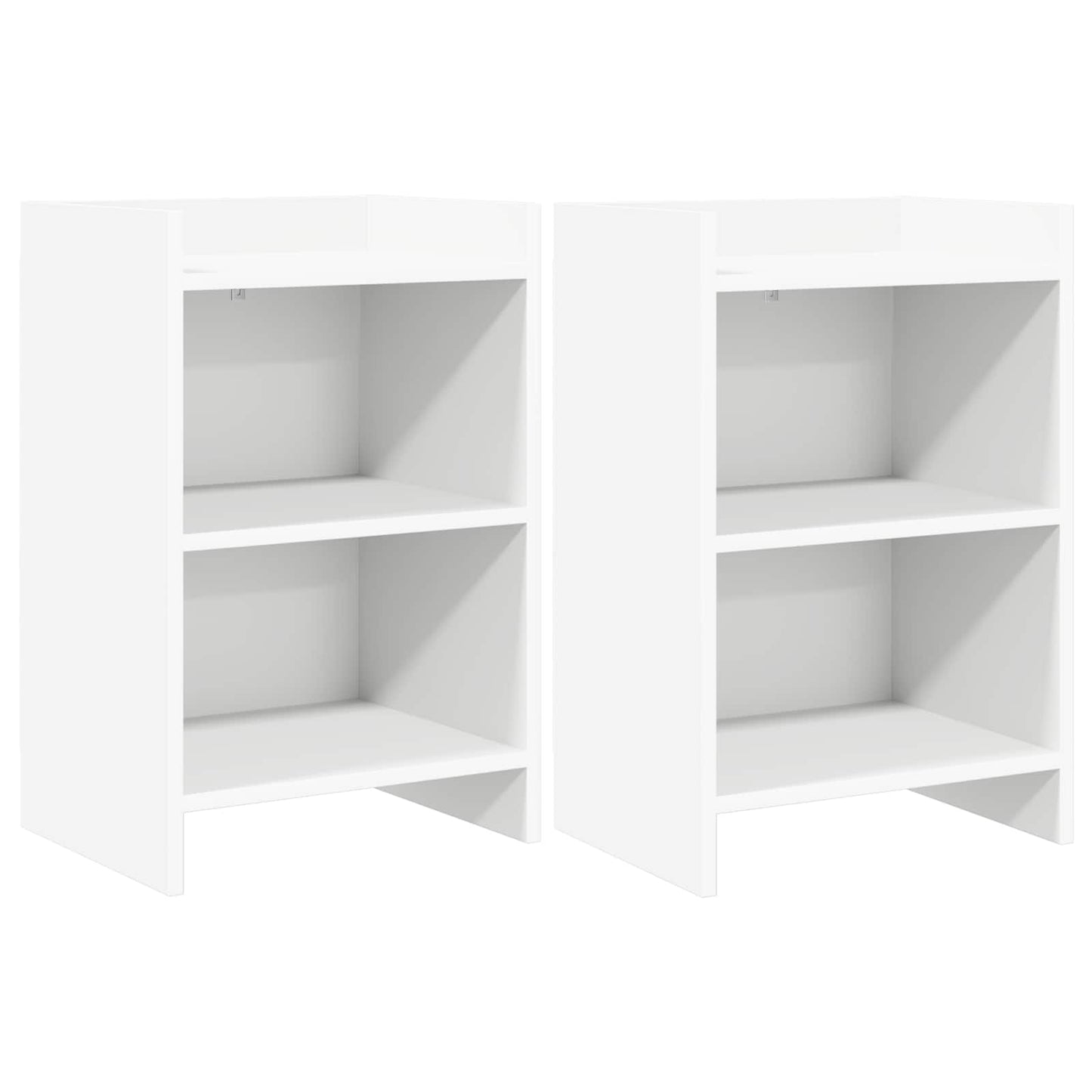 Bedside Tables 2 pcs White 40 x 30 x 60 cm Engineered Wood