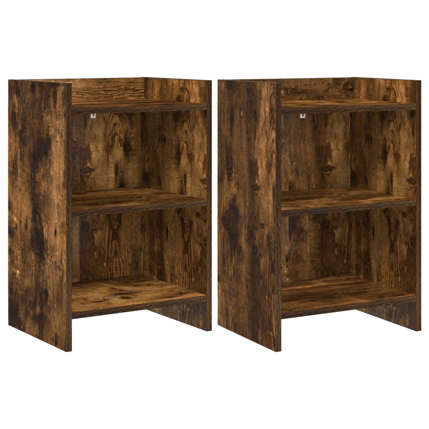 Bedside Tables 2 pcs Smoked Oak 40 x 30 x 60 cm Engineered Wood