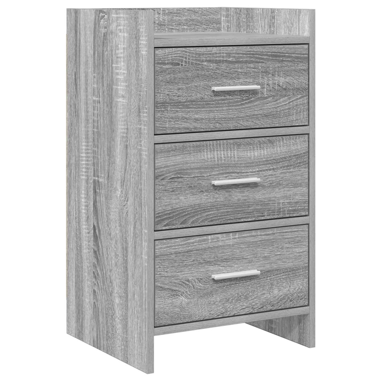 Bedside Tables Grey Sonoma 40 x 36 x 70 cm Engineered Wood