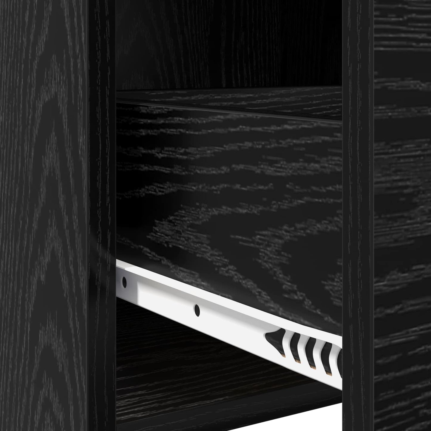 Sideboard Black Oak 40 x 36 x 80 cm Engineered Wood