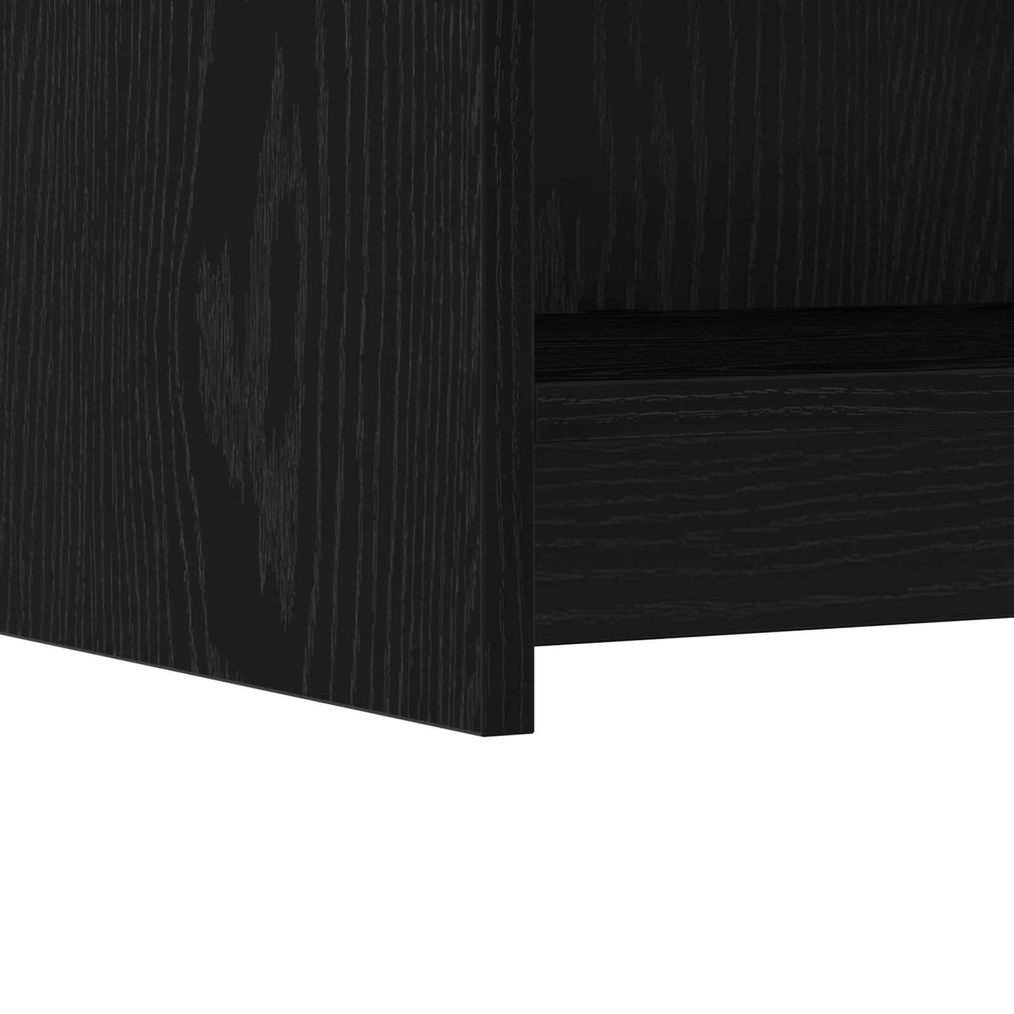 Sideboard Black Oak 75 x 36 x 80 cm Engineered Wood