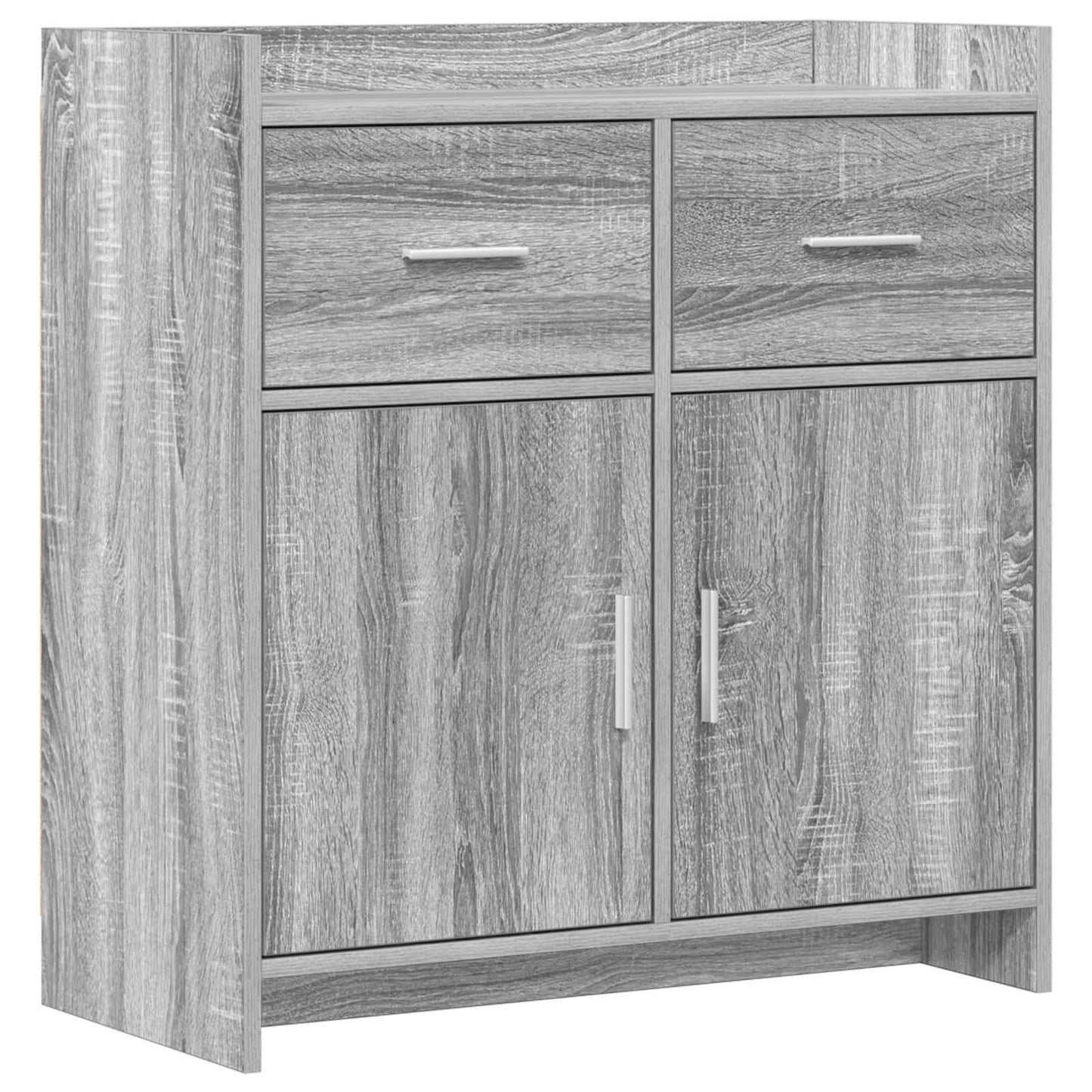 Sideboard Grey Sonoma 75 x 36 x 80 cm Engineered Wood