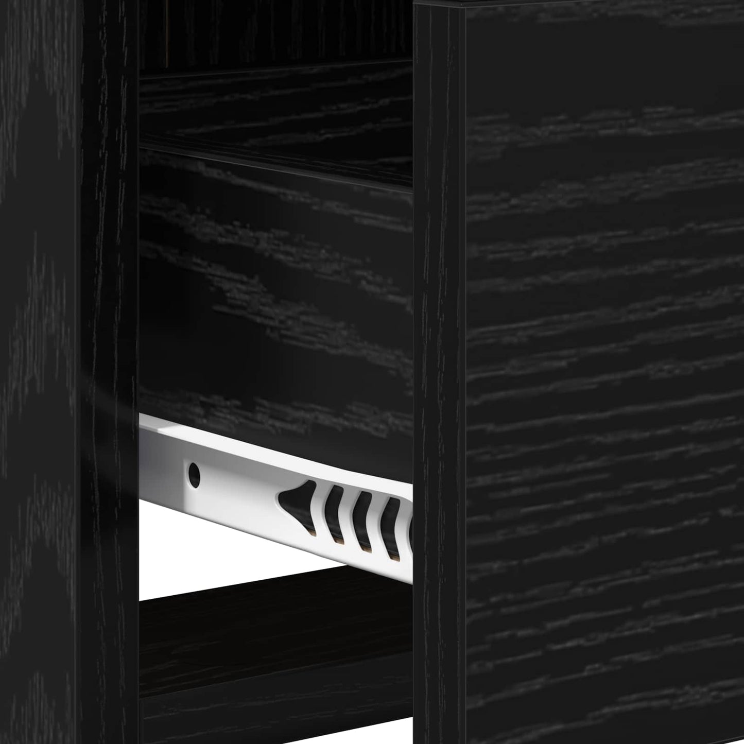 TV Cabinet 71.5 x 33 x 47 cm Black Oak Engineered Wood